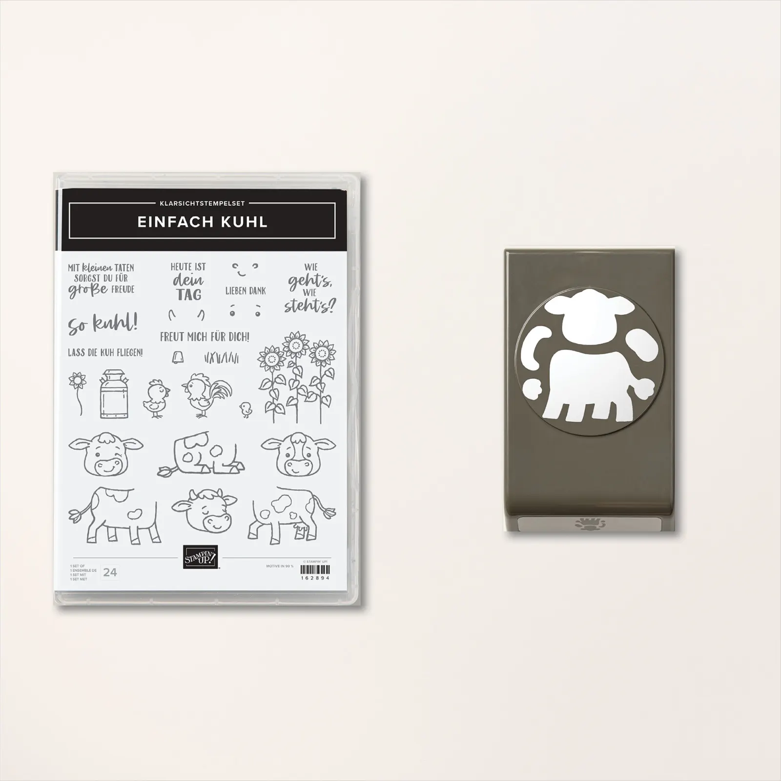 162898 Einfach kuhl mit Stanze Stampin Up