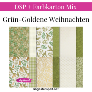 DSP + Farbkarton Mix Grün-Goldene Weihnachten