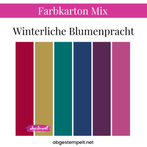 Farbkarton Mix Winterliche Blumenpracht