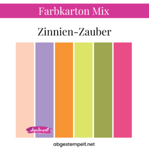 Farbkarton Mix Zinnien-Zauber