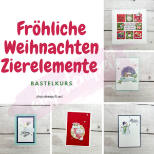 Fröhliche Weihnachten Zierelemente Bastelkurs PDF