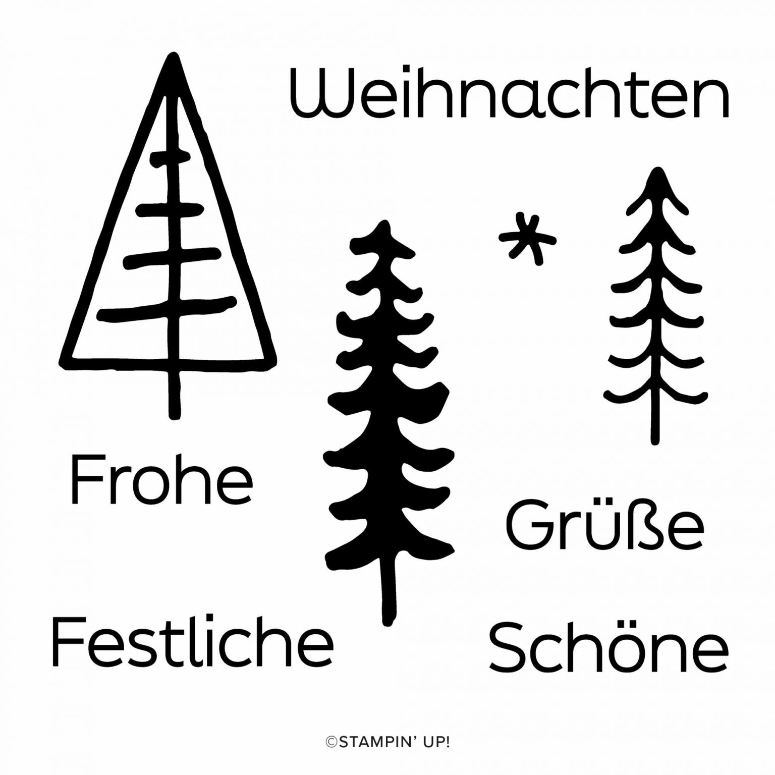 Stempelset Kreativset Frohe Weihnacht Überall