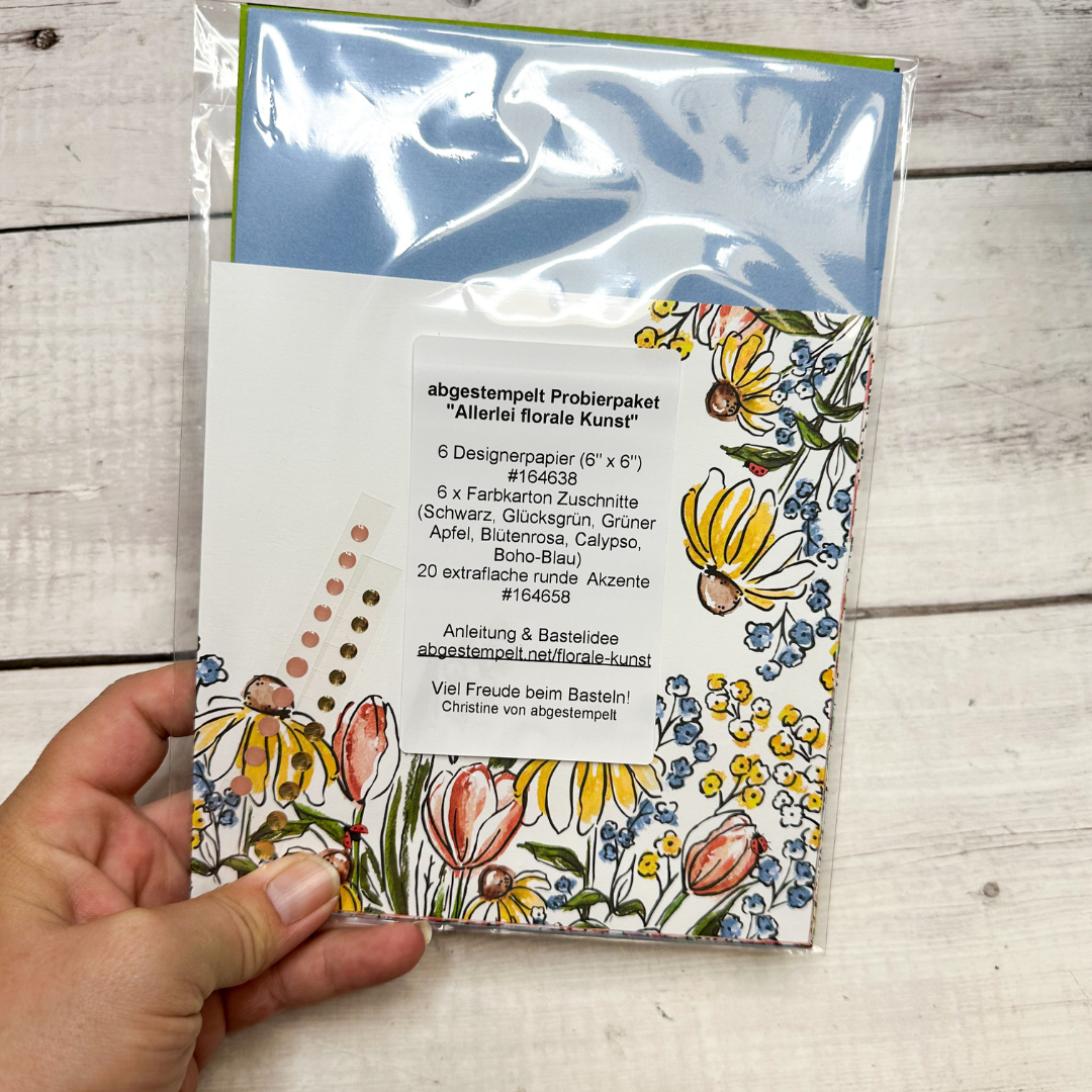 Probierpaket Allerlei Florale Kunst Stampin Up abgestempelt