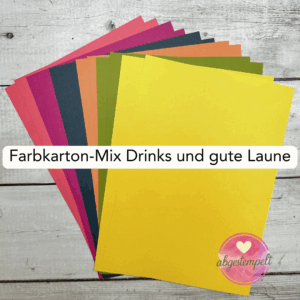 Farbkarton-Mix Drinks und gute Laune Stampin Up