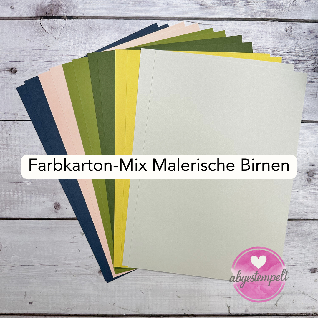 Farbkarton-Mix Malerische Birnen Stampin Up