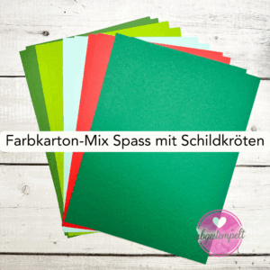 Farbkarton-Mix Spass mit Schildkröten Stampin Up