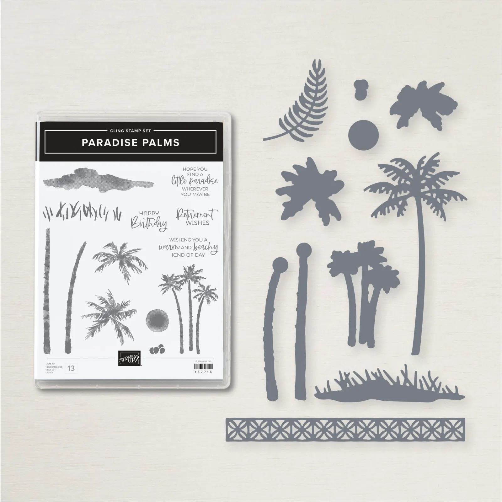 157719 Paradise Palms Stampin