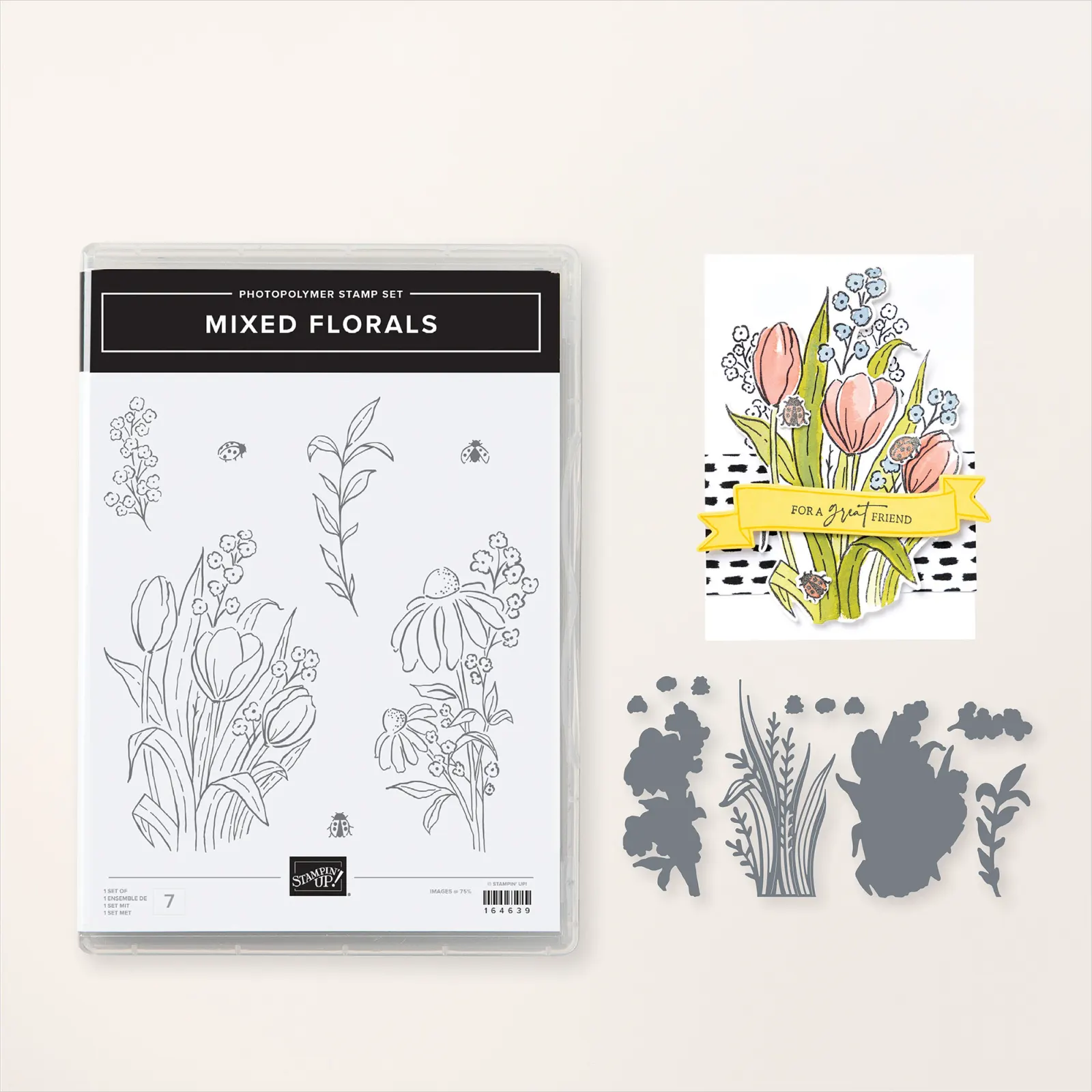 164642 Stampin Up Mixed Florals