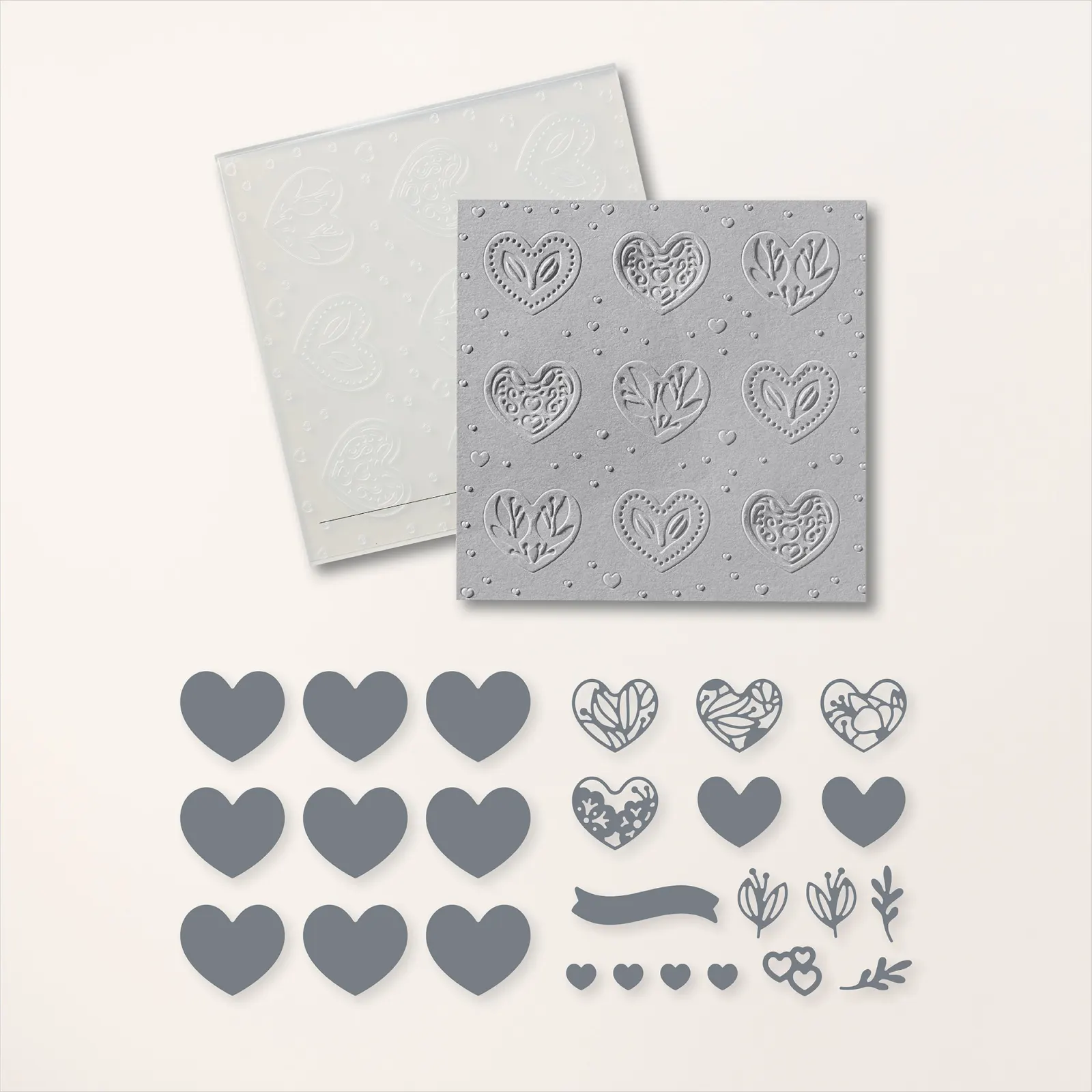 162569 Hybrid Prägeform Voller Liebe Stampin Up