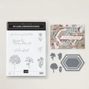 Wildblumendesigns Stempelset und Stanzformen Flohmarkt Stampin Up