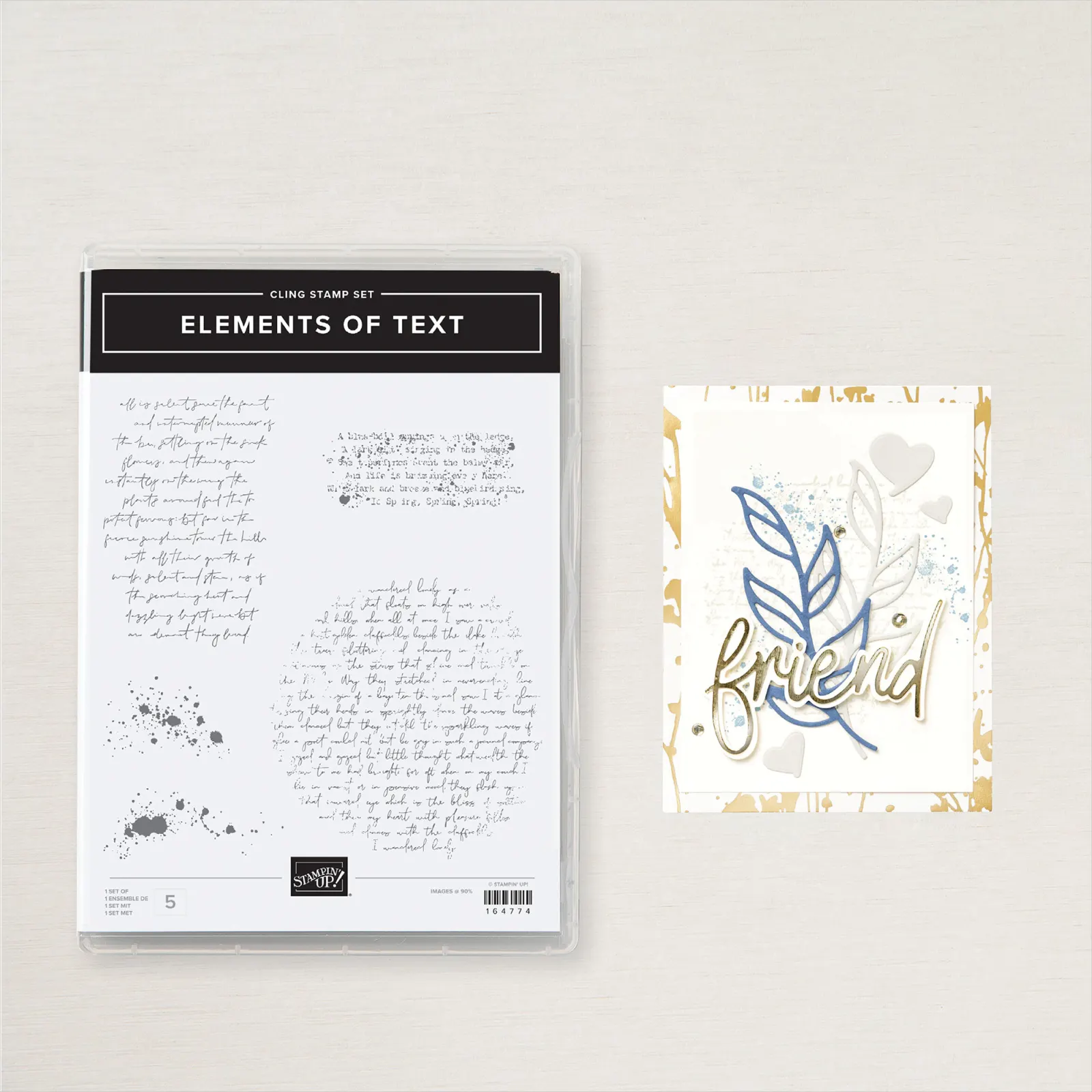 164774 Stempelset Elements of Text Stampin Up