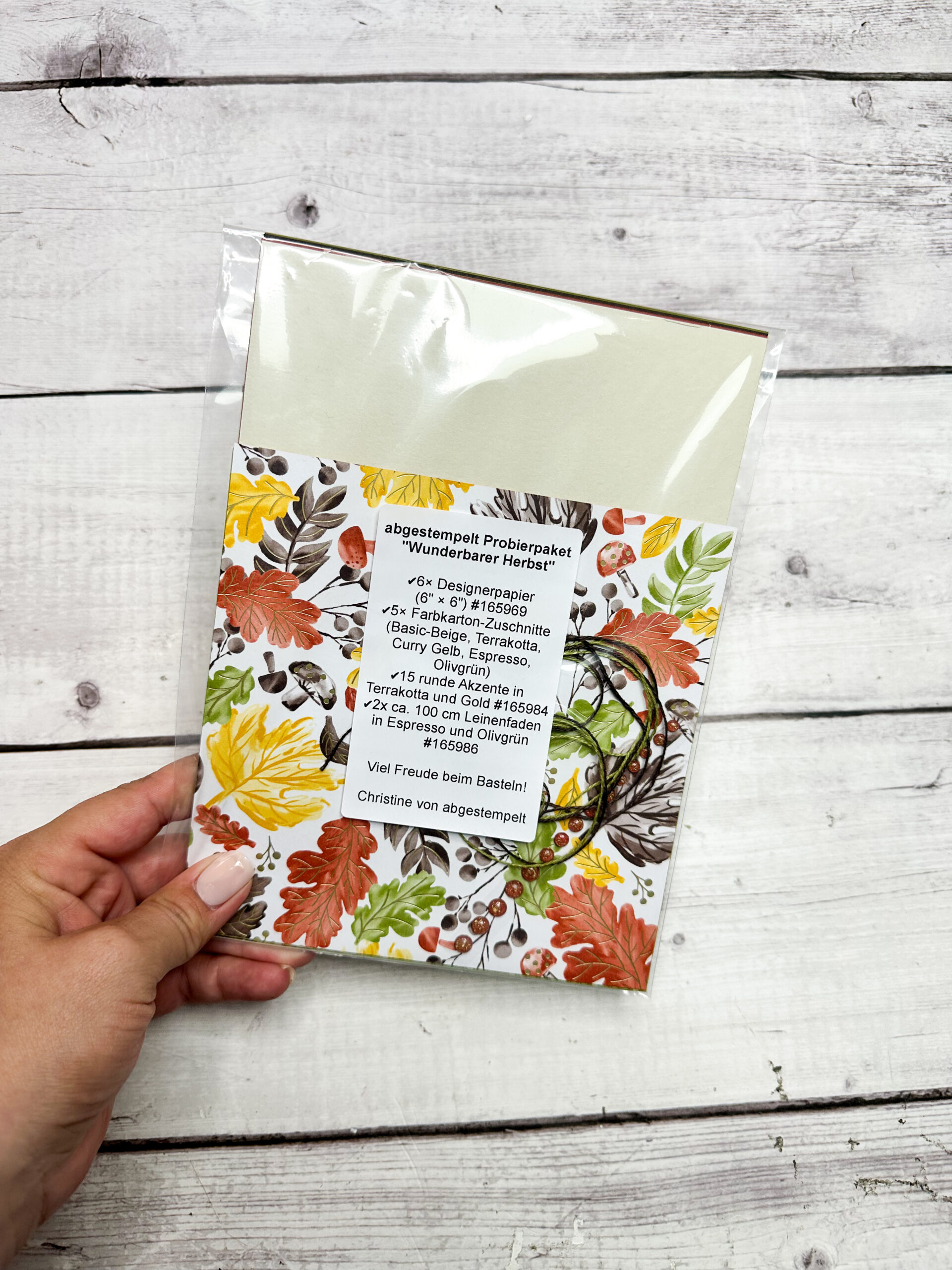 Probierpaket Wunderbarer Herbst Stampin Up