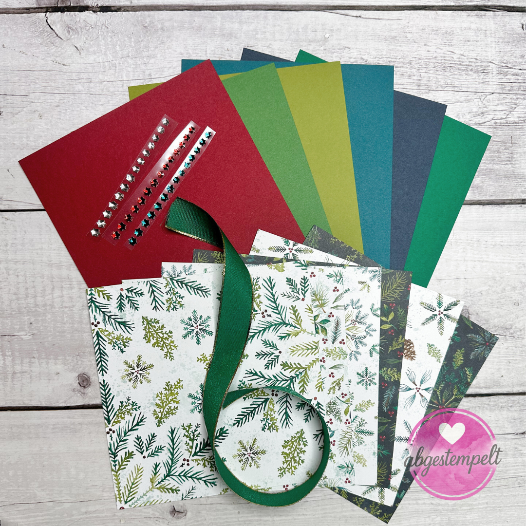 Stampin Up Probierpaket elegante Tannen & Flocken