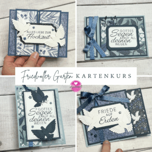 Erstelle 4 elegante Karten mit dem Produktpaket Friede auf Erden. Alle Maße & Fotos im PDF-Kurs von abgestempelt – sofort als Download erhältlich.