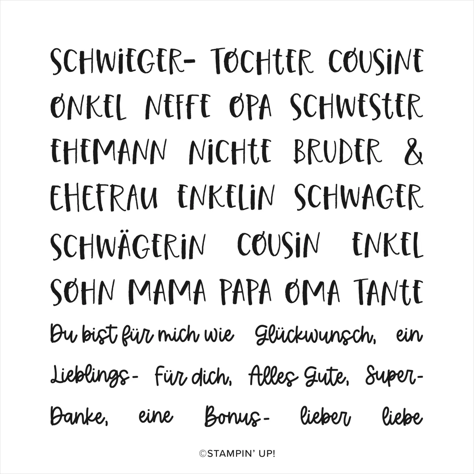 160724 Stampin Up Familienfest Stempelset im abgestempelt Flohmarkt günstig kaufen