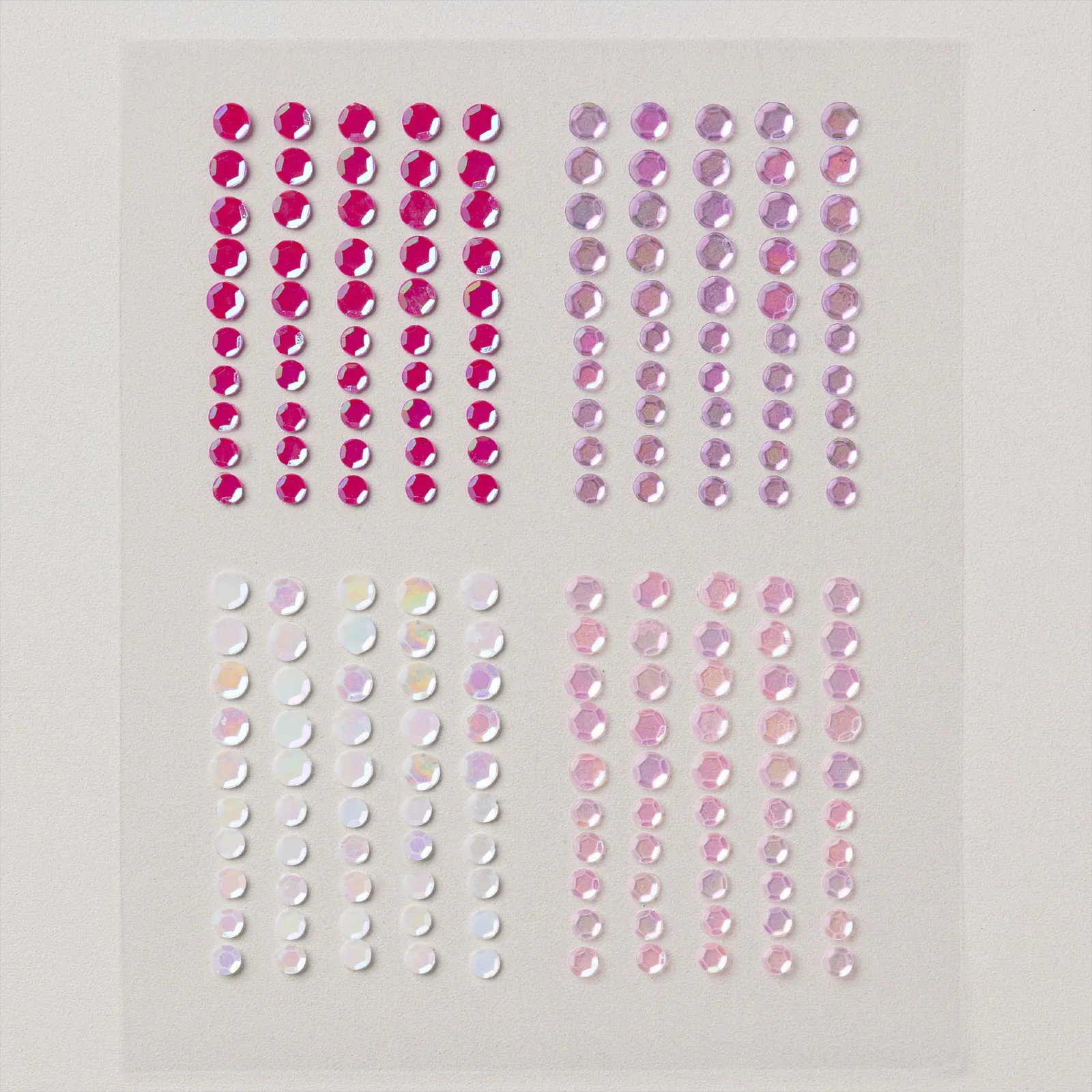 164970 Selbstklebende Pailletten in Purpurtönen