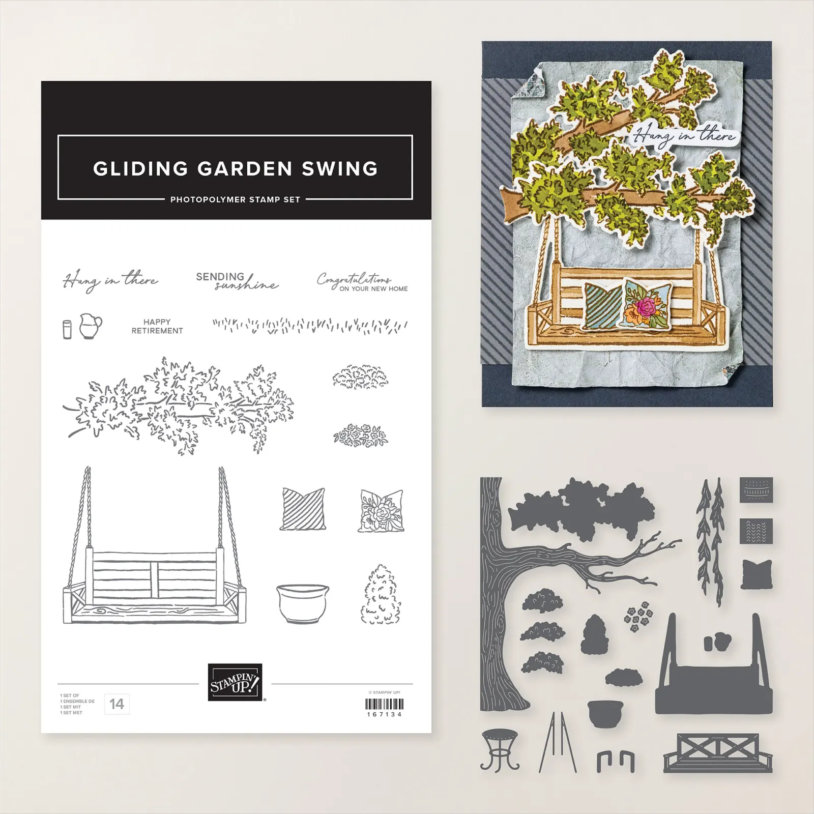 167137 Gliding Garden Swing Stampin Up